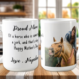 Equestrian Custom Photo Horse Lover Koffiemok
