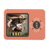 Equestrian Custom Text Lucky Hoefijzer Foto Magneet (Horizontaal)