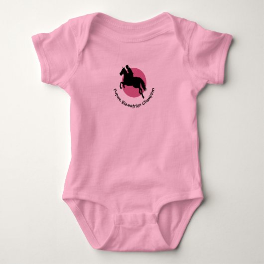 Equestrian Design Baby Shirt Bodysuit (Voorkant)