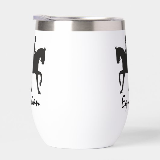 Equestrian Design Thermal Wine Tumbler (Rechts)