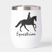 Equestrian Design Thermal Wine Tumbler (Achterkant)