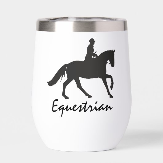 Equestrian Design Thermal Wine Tumbler (Achterkant)
