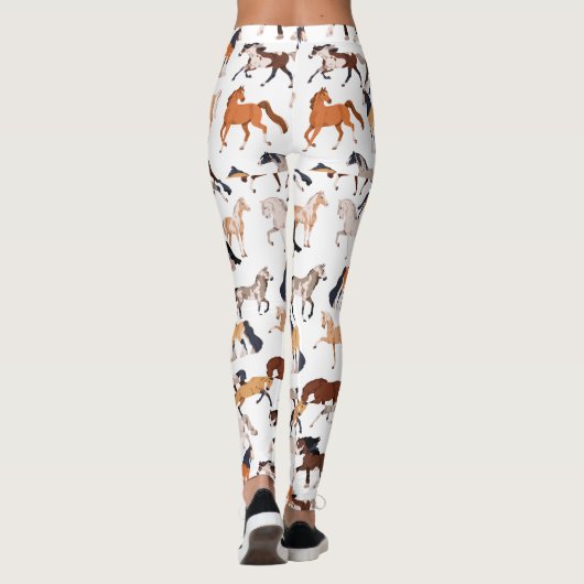 Equestrian Elegance All-Over Print Leggings (Achterkant)