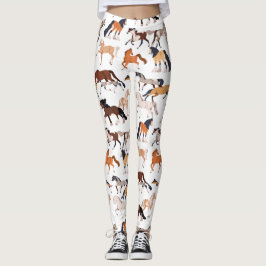 Equestrian Elegance All-Over Print Leggings