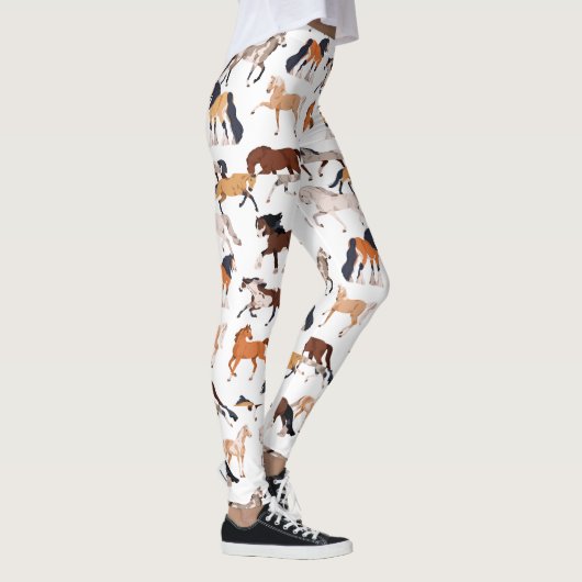 Equestrian Elegance All-Over Print Leggings (Rechts)