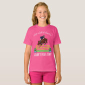 EQUESTRIAN ENGELS JUMPING HORSE AND RIDER Girl's T-shirt (Voorkant volledig)
