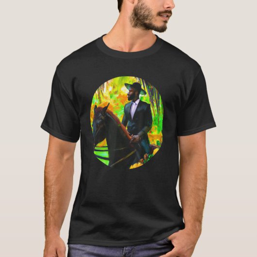 Equestrian escape into a world of freedom t-shirt (Voorkant)