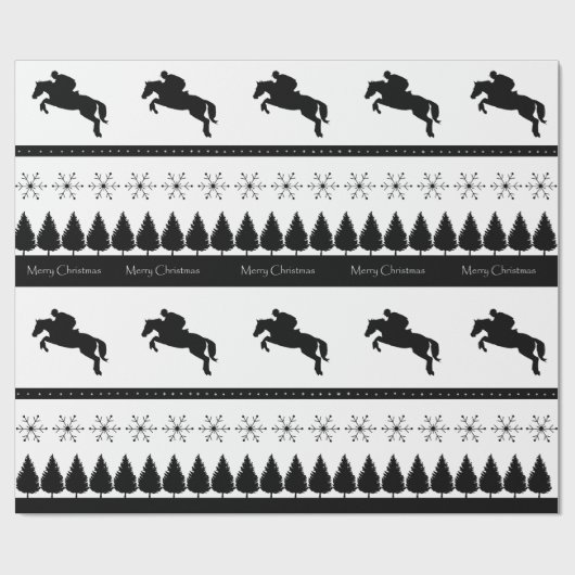 Equestrian Eventer Cadeaupapier (Vlak)