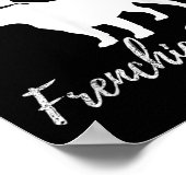 Equestrian Frenchie Mom Grappig Paardrijden Gif Poster (Hoek)