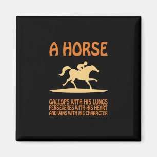 Equestrian Gift A Horse Gallops Magneet