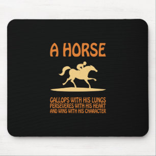 Equestrian Gift A Horse Gallops Muismat