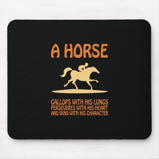 Equestrian Gift | A Horse Gallops Muismat (Voorkant)