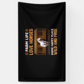 Equestrian Gift | Boerderij-liefdespaarden Spandoek (Verticaal)