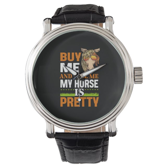 Equestrian Gift | Buy me And Tell me Horloge (Voorkant)