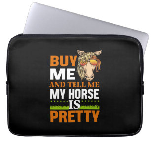 Equestrian Gift   Buy me And Tell me Laptop Sleeve
