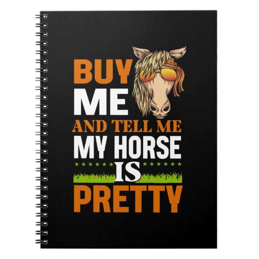 Equestrian Gift | Buy me And Tell me Notitieboek (Voorkant)