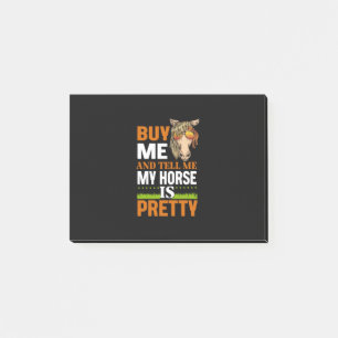 Equestrian Gift   Buy me And Tell me Post-it® Notes