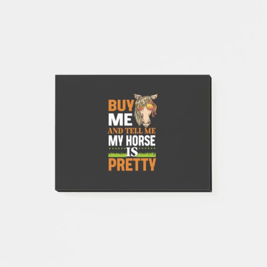Equestrian Gift | Buy me And Tell me Post-it® Notes (Voorkant)
