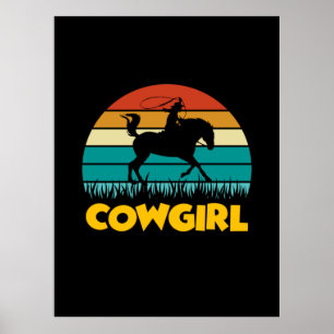 Equestrian Gift    Cowgirl Poster