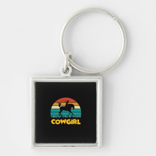Equestrian Gift | Cowgirl Sleutelhanger (Voorkant)