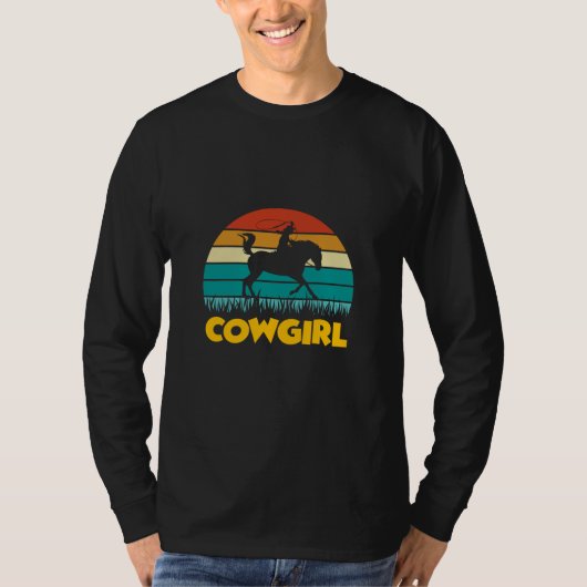 Equestrian Gift | Cowgirl T-shirt (Voorkant)