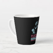 Equestrian Gift | De helft van de levensfouten Latte Mok (Linkerhoek)