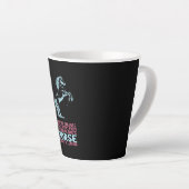 Equestrian Gift | De helft van de levensfouten Latte Mok (Rechterhoek)