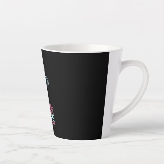 Equestrian Gift | De helft van de levensfouten Latte Mok (Rechts)