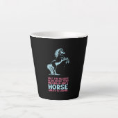 Equestrian Gift | De helft van de levensfouten Latte Mok (Voorkant)