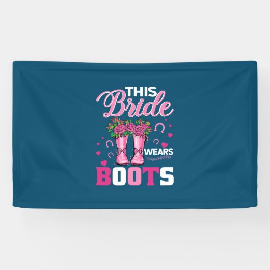 Equestrian Gift | Deze bride draagt boeken Spandoek (Horizontaal)