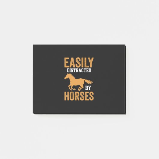 Equestrian Gift | Easily Distracted By Equestrian Post-it® Notes (Voorkant)