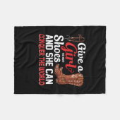 Equestrian Gift | Een meisjesschoen geven Fleece Deken (Voorkant (Horizontaal))