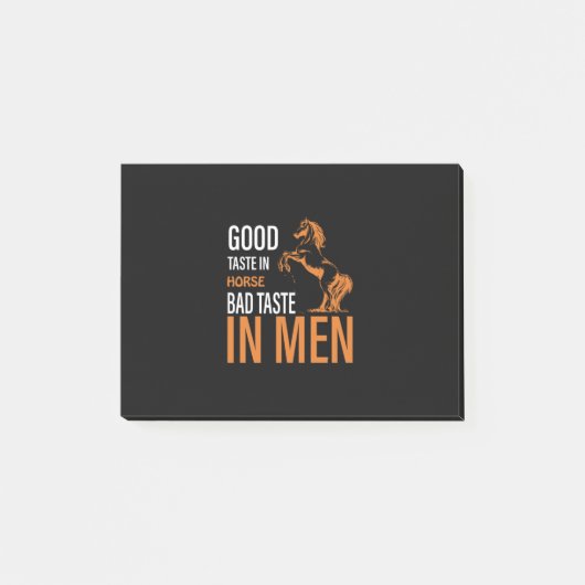 Equestrian Gift | Good Taste In Horse Post-it® Notes (Voorkant)