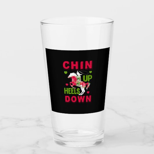 Equestrian Gift | Helling omhoog omlaag Glas (Voorkant)