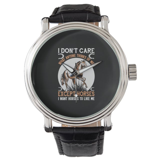 Equestrian Gift | Het kan me alleen schelen bij pa Horloge (Voorkant)