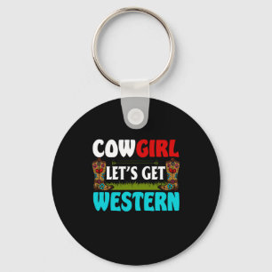 Equestrian Gift Koeweitjes Western Sleutelhanger