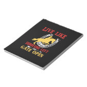 Equestrian Gift Live Like Someone Left Notitieblok (Linkerzijde)