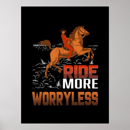 Equestrian Gift | Meer ongerustheid over de rijstr Poster (Voorkant)