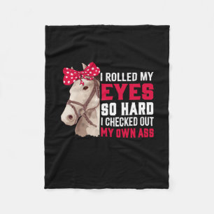 Equestrian Gift   Mijn ogen zo hard rollen Fleece Deken