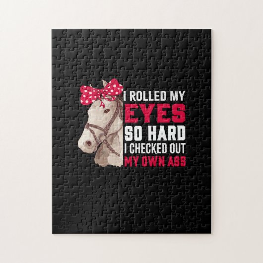Equestrian Gift | Mijn ogen zo hard rollen Legpuzzel (Verticaal)