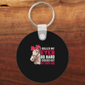 Equestrian Gift | Mijn ogen zo hard rollen Sleutelhanger (Voorkant)