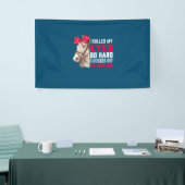 Equestrian Gift | Mijn ogen zo hard rollen Spandoek (Beurs)