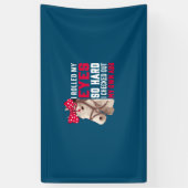 Equestrian Gift | Mijn ogen zo hard rollen Spandoek (Verticaal)