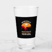 Equestrian Gift | Never Give Up Until Reach Glas (Voorkant)
