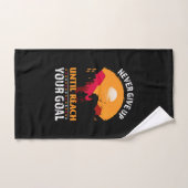 Equestrian Gift | Never Give Up Until Reach Handdoek (Handdoek)