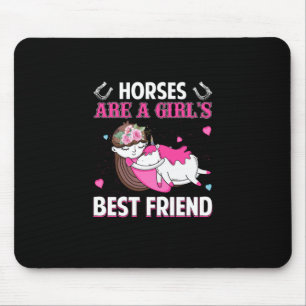 Equestrian Gift   Paarden zijn de beste vriendin v Muismat