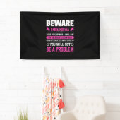 Equestrian Gift | Voorzichtig I Rides Horses Spandoek (Insitu)