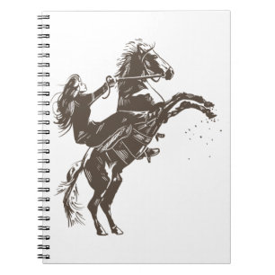 Equestrian Girl - Riding Horse Notitieboek