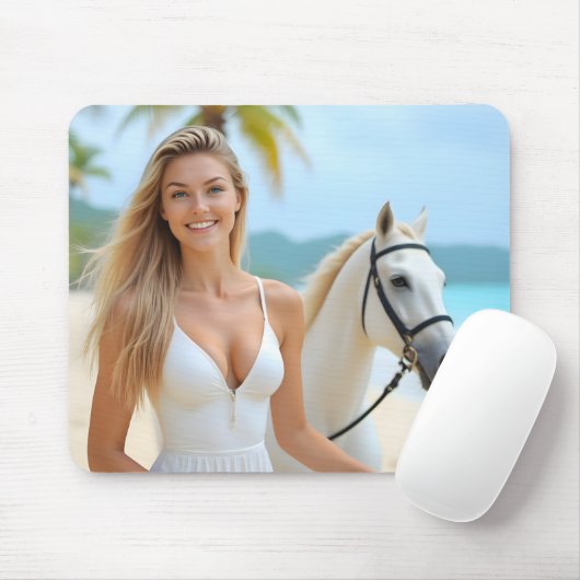 Equestrian Grace in het paradijs Muismat (Met muis)