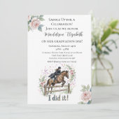 Equestrian Graduation Kaart (Staand voorkant)